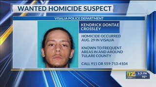 Visalia police ask for help to locate homicide suspect