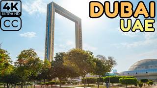 Dubai Walking Tour - Dubai Frame and Old Dubai Walk ?? [4K 60fps]