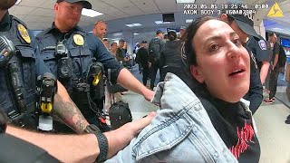 Crazy Drunk Woman Thinks Police Can't Arrest Her Because She’s Foreign