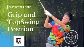 การจบกรฟใหอยในนวมอ I ตำแหนงขอมอซายตอน Top Swing I Pro It