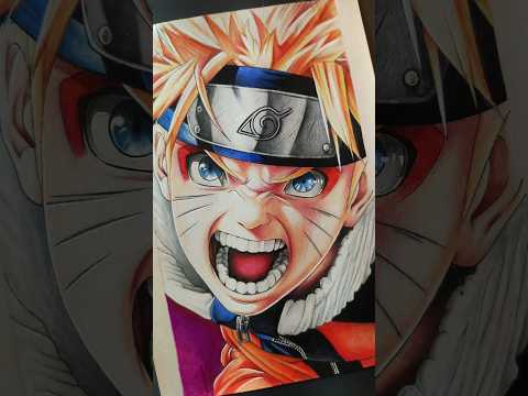Naruto SCREAMING Through My Art 😤🔥 #shorts #naruto #narutoshippuden #animeart #narutoart