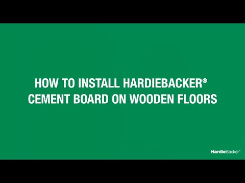 How to Install HardieBacker Cement Board on Floors