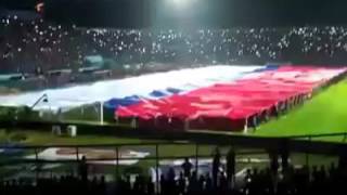 Pengibaran Bendera Merah Putih Terbesar Semifinal JSC 2016  Aremania