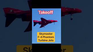 Takeoff - Skymaster F-4 Phantom Turbine Jet #rcwarbird #warbird #skymaster #rcjet #f4 #f4phantom