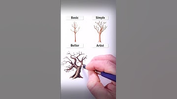 Draw Trees! #art #drawing #shorts #tree #howtodraw #easydraw
