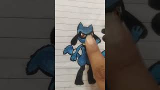 Riolu Evolve Lucario Drawing..
