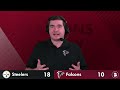 INSTANT REACTION! Falcons vs. Steelers Ft. Kirk Cousins & Raheem Morris Meltdown + Highlights, Stats