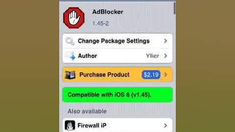 Cydia Tweak  AdBlocker
