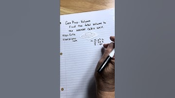 GED Prep- compound volume #gedmath