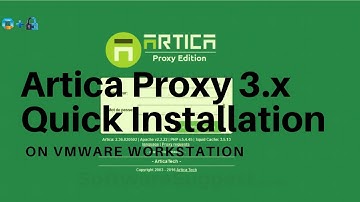 Artica Proxy 3.x Quick Installation on VMware Workstation