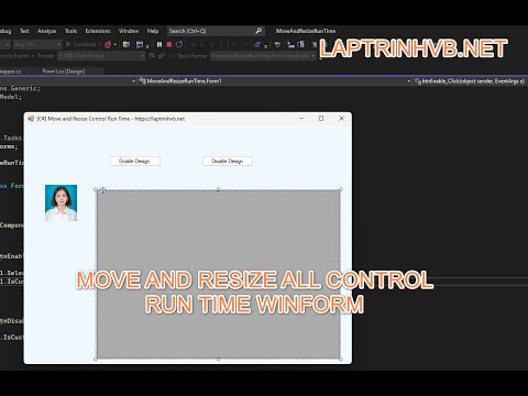 [C# - VB.NET] How to Move and Resize All control in Winform Run Time | laptrinhvb.net