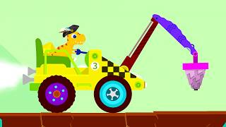 T-Rex Drives in Dinosaur Digger World #1