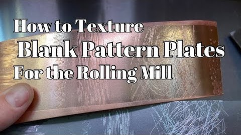 How to Texture a Blank Pattern Plate
