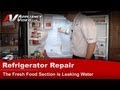 Samsung Refrigerator Diagnostic &  Repair - Fresh food section is leaking water