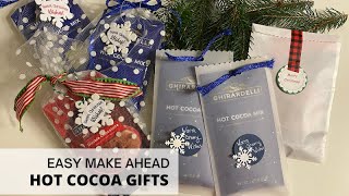 Make Ahead Hot Cocoa Gifts - Free printable tags included!