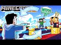 This Minecraft Lucky Block Race had us SWITCHING places!