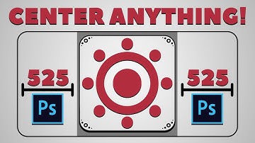 Easy way to center objects in Photoshop. Basic technique how to put object in center Photoshop.