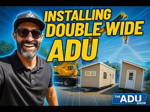 Double Wide Manufactured ADU Installation — Watch This Massive Home Come Together!