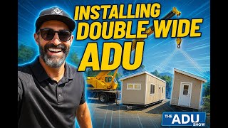 Double Wide Manufactured ADU Installation — Watch This Massive Home Come Together!