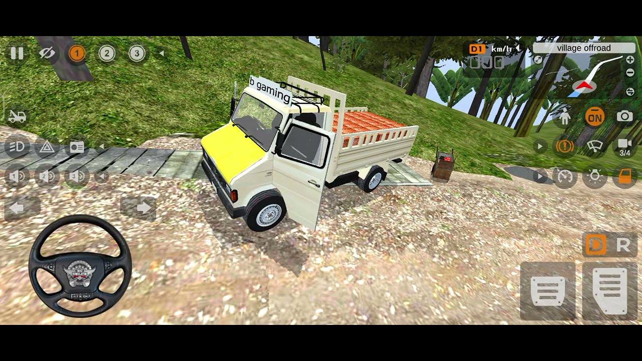Tata 6 Wheeler 407 Fully Loading Mountain Road Driving 😲💪 || Best Off Road Map Mod 2025😈