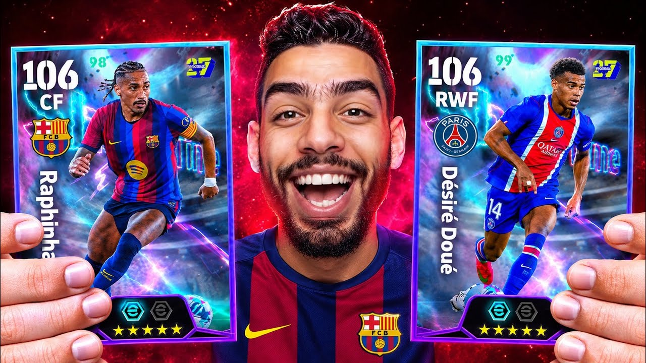 MAGICAL SHOWTIME DRIBBLERS! 😱 106 RAPHINHA + DOUÉ + DOKU | eFootball 