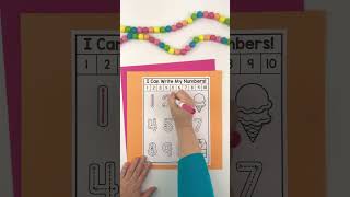 Tracing Numbers 1-10 Preschool and Kindergarten Prep Summer Coloring Pages for Kids #preschool