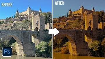 One Minute Trick to Create a Golden Hour Effect in Photoshop