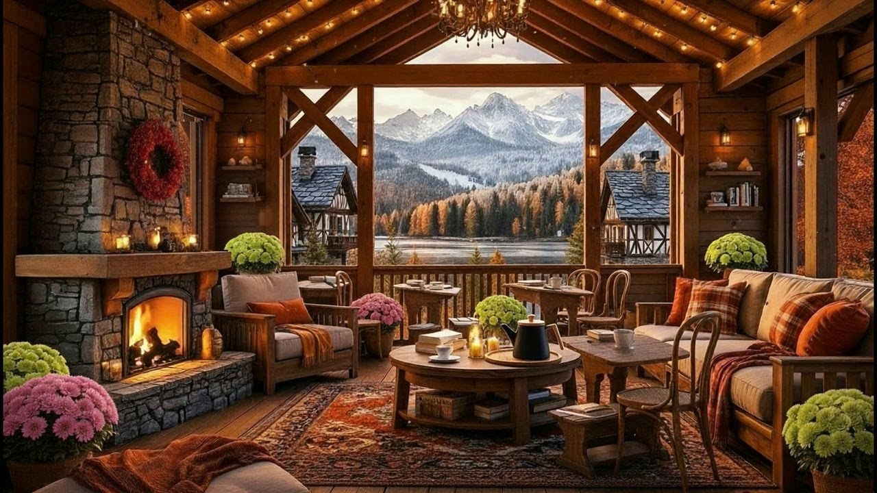 Lakeside Autumn Breeze Jazz ?? Smooth Study Music for Calm Focus|