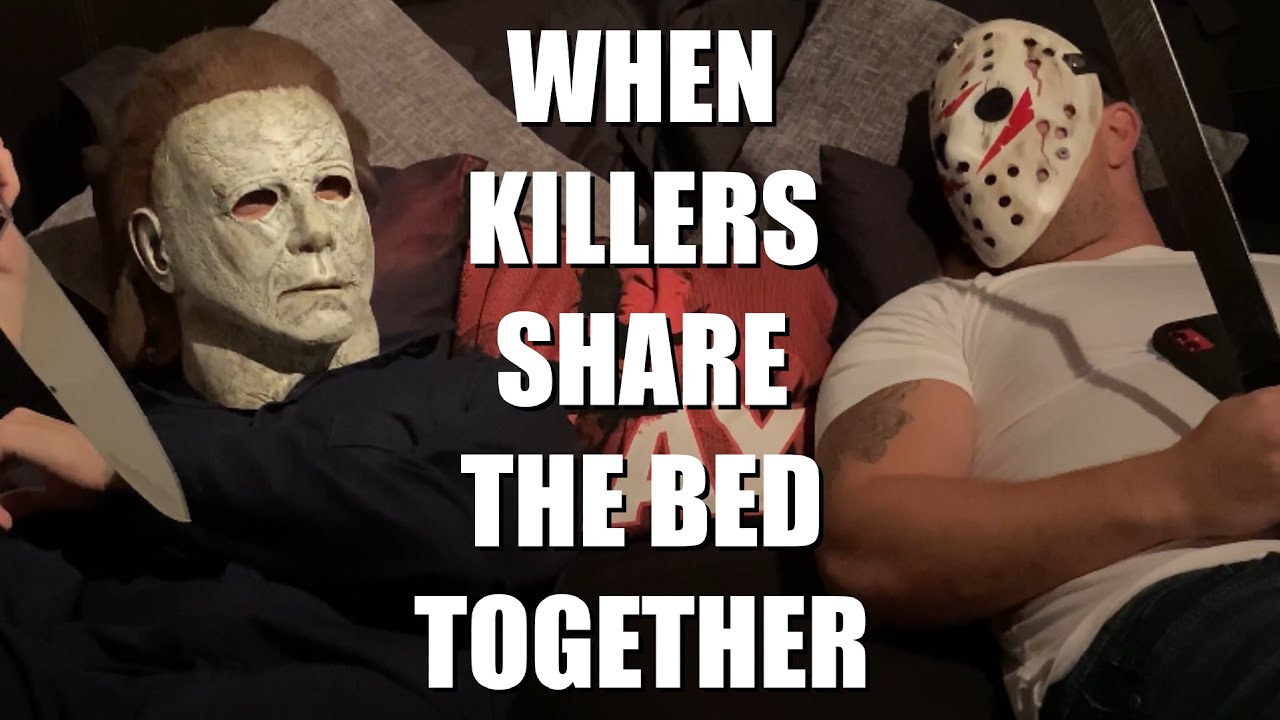 WHEN KILLERS SHARE THE BED TOGETHER ( TIKTOK ) Michael Myers & Jason Voorhees / Funny Halloween Vid