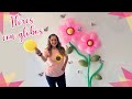 🎈Decoración de flores con globos 💐