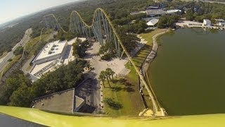 Steel Eel Roller Coaster POV SeaWorld San Antonio Texas