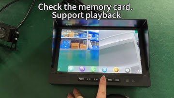 Zimtop 360 Quad Split Monitor DVR Video Recording and Rear Front Side Backup Reverse Cameras Truck