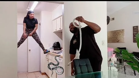 yon gro koulv antre andan kay la Prank sou Sandria...