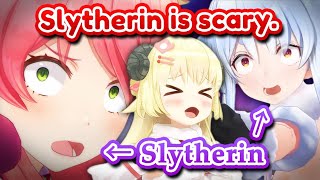 WATAME scared of Slytherins ferocity / Pekora & Mikochi [ HololiveClips/English Sub ]