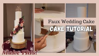 Decorate With Me | Faux Wedding Cake Tutorial | WithWonder Cake House