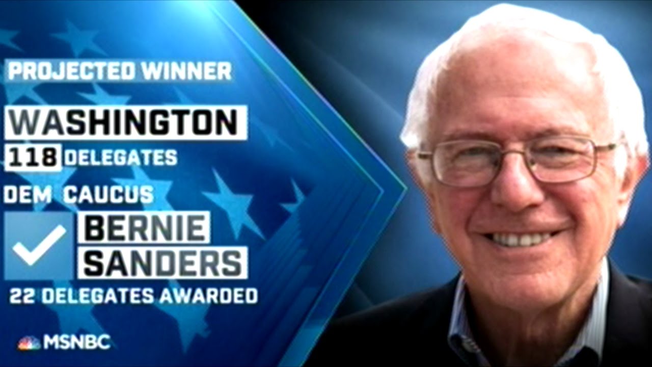 BERNIE SANDERS DOMINATES HILLARY IN WASHINGTON & ALASKA! - YouTube