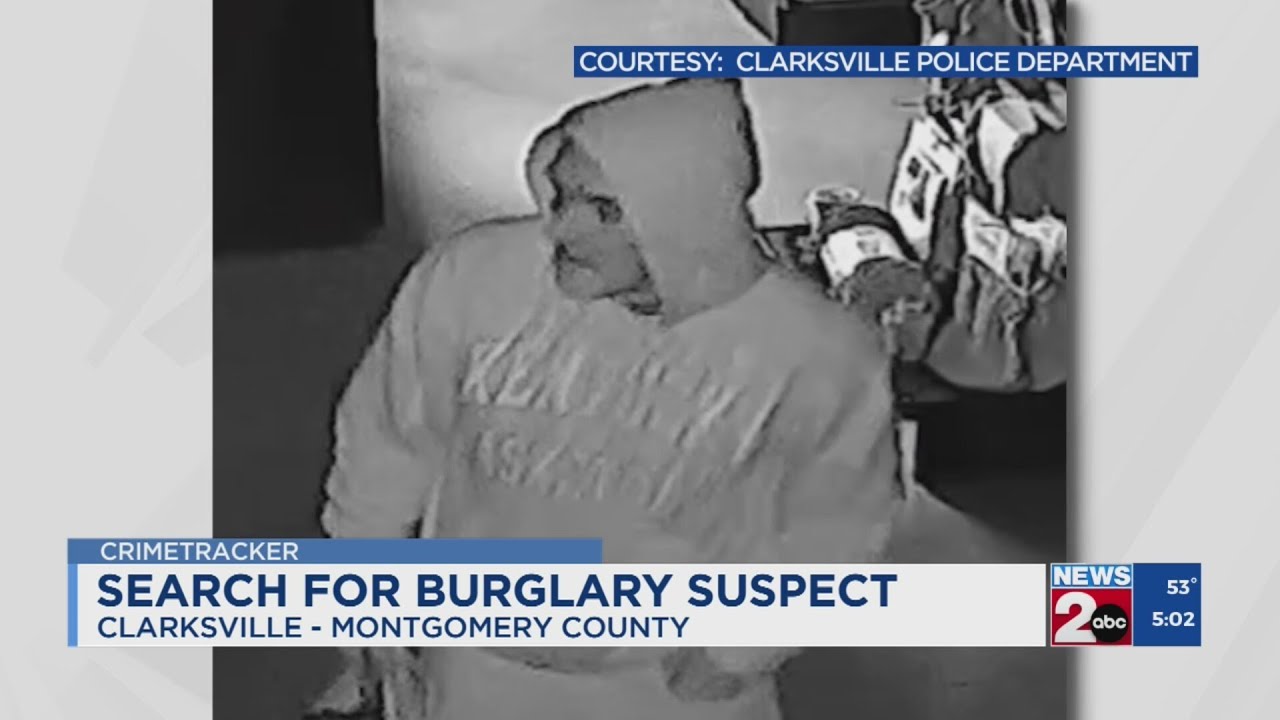 Clarksville police searching for burglary suspect - YouTube