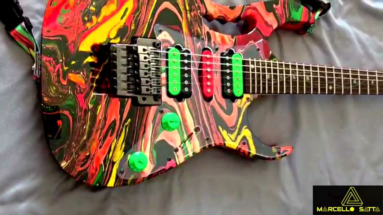 Ibanez JEM Y2K DNA Steve Vai Signature 2000 - Multicolore - YouTube