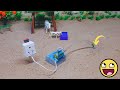 Amazing DIY Water System for Toy Animals! | Tiny Motor Water Pump for Cow