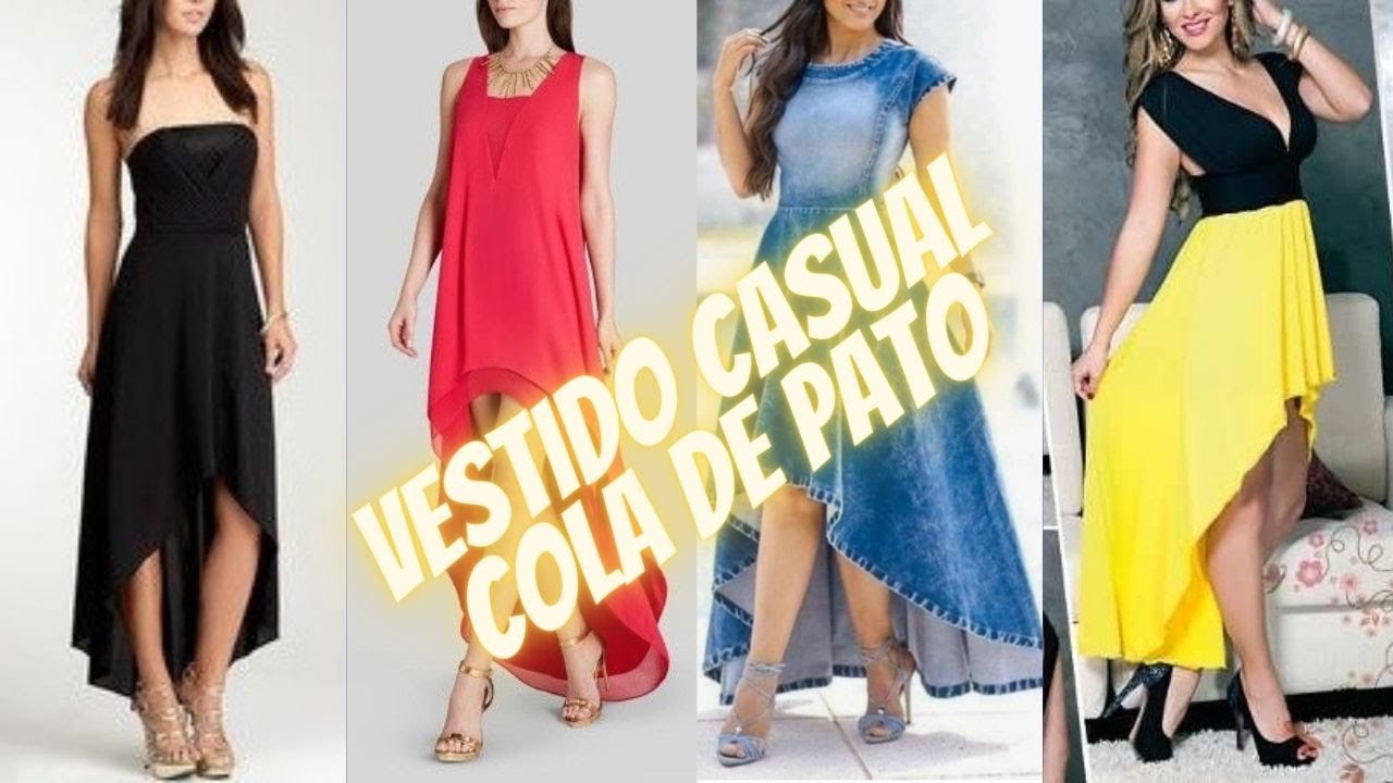 VESTIDO CASUAL CON COLA DE PATO PARA EL DIARIO🔅CASUAL DRESS WITH DUCK TAIL FOR EVERYDAY💥💯