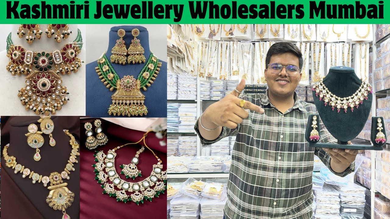 Оптовый рынок кашмирских ювелирных изделий в Мумбаи. Оптовые продавцы ювелирных изделий Раджвади....