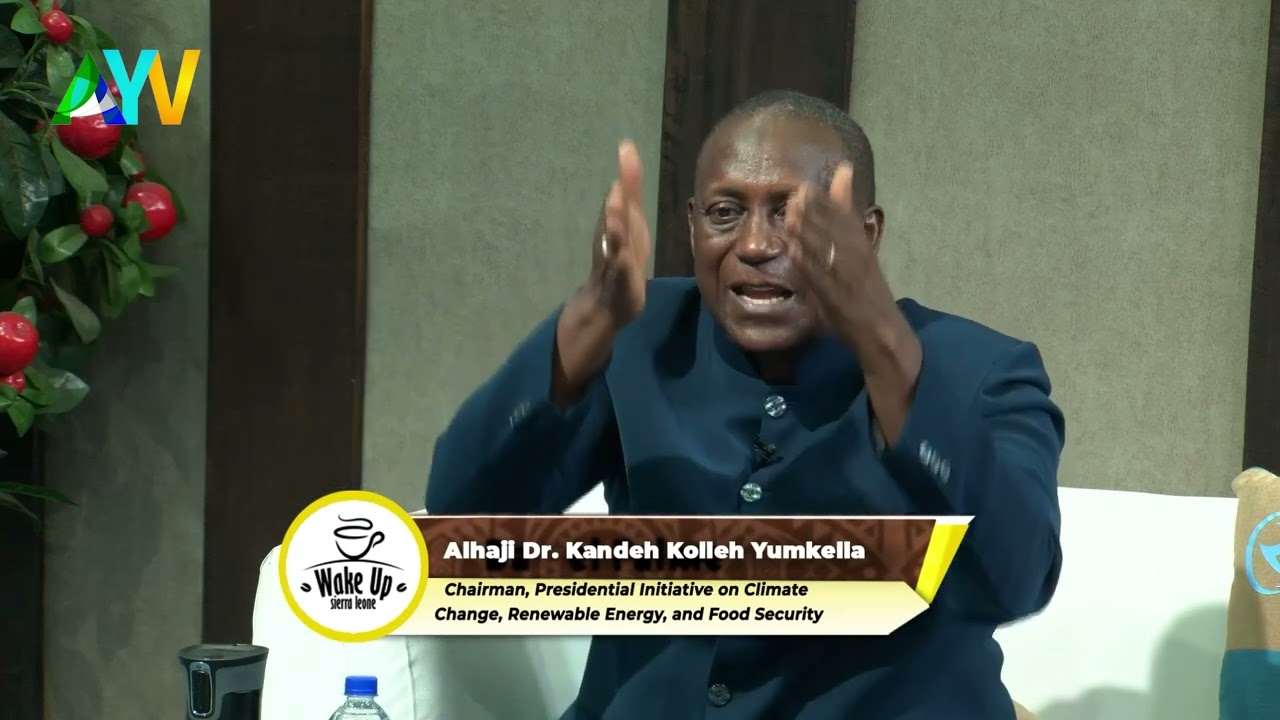 Dr. Kandeh Kolleh Yumkella Speaking About Sierra Leone's Electricity - Phebean Swill on AYV