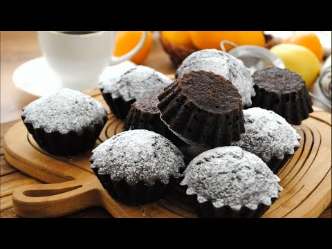 Простые Шоколадные Кексы / Маффины На Кефире в духовке Быстрый Рецепт Приготовления 🧁