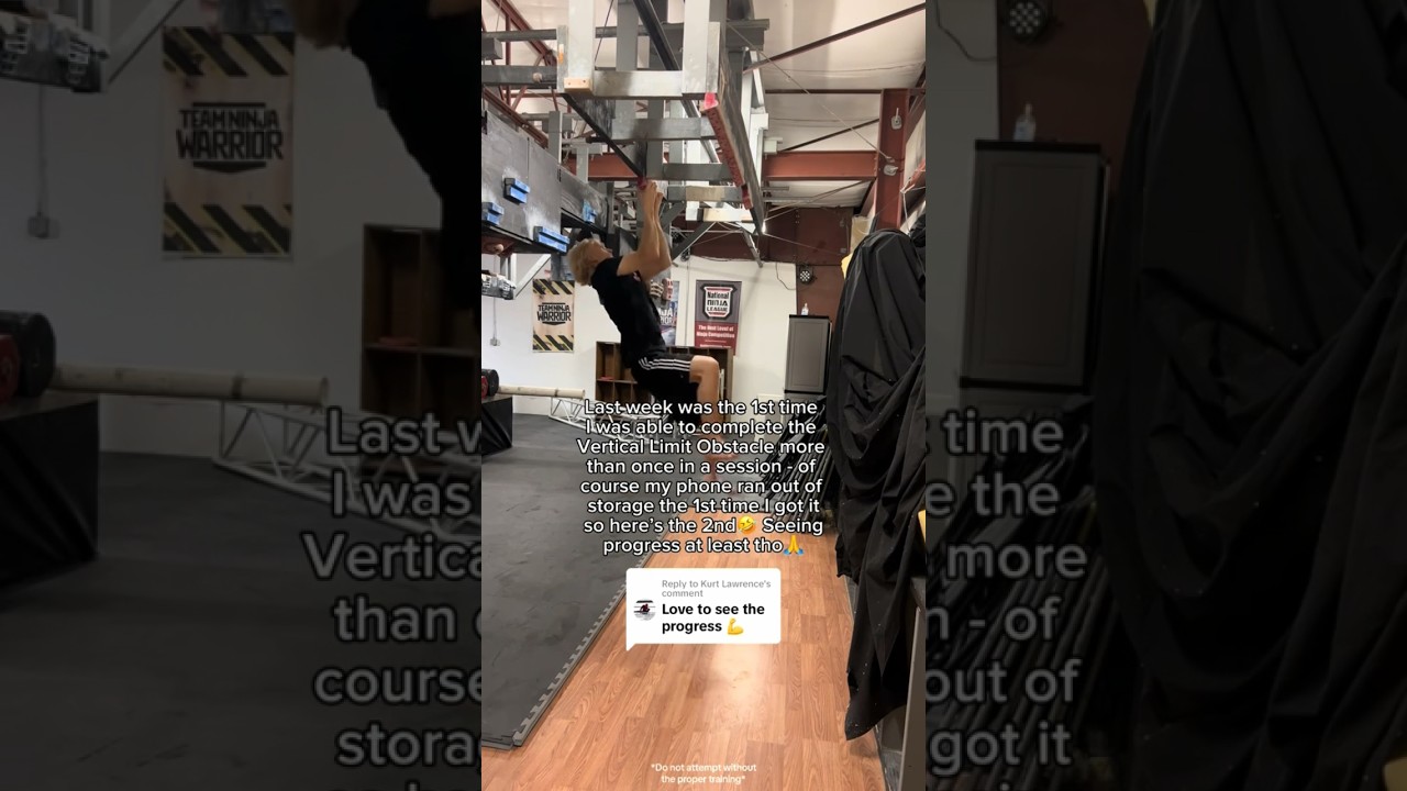 Grip Strength Challenge | Ninja Warrior Vertical Limit Obstacle 💪