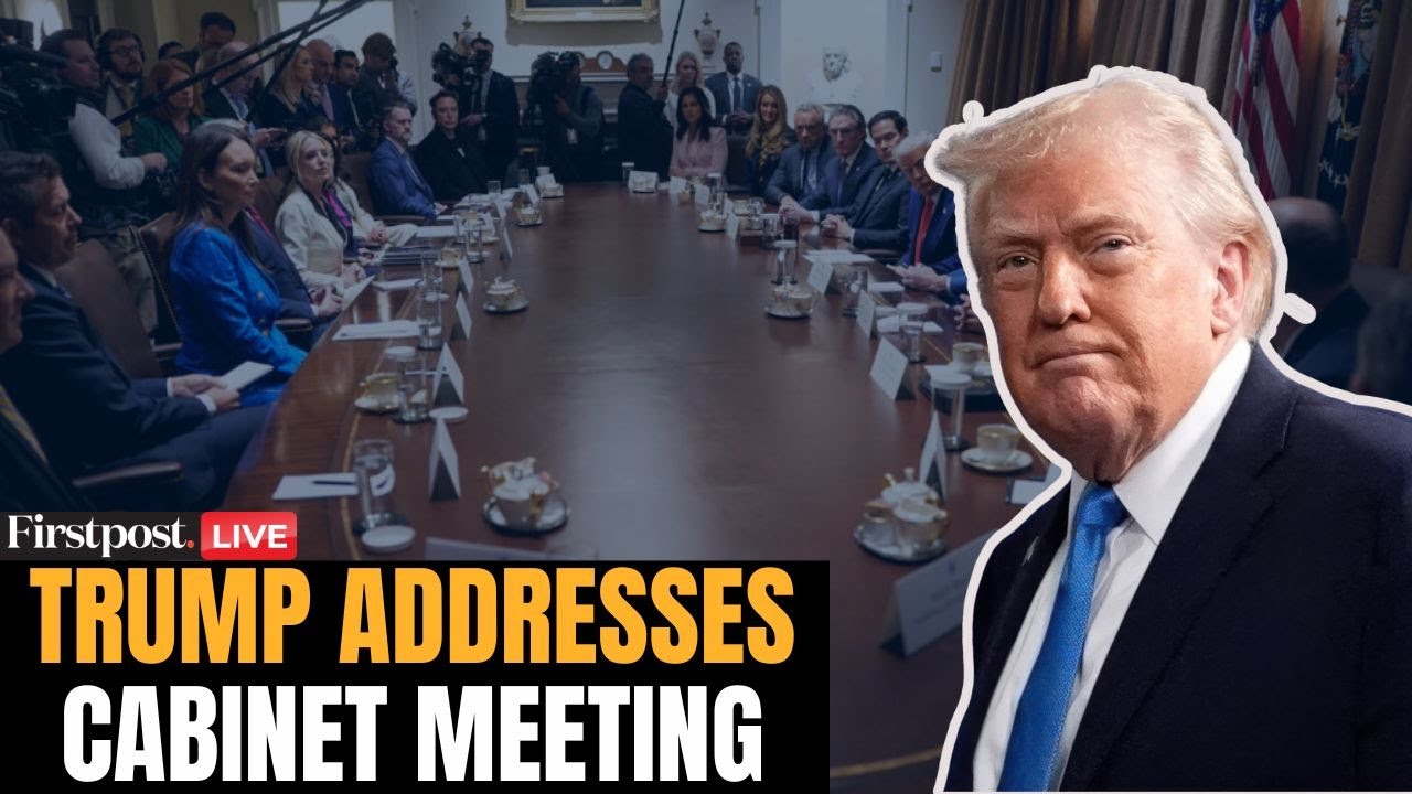 Trump LIVE: US President Donald Trump Addresses Cabinet Meeting | US ...