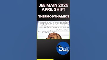 A monatomic gas having γ = 5/3 is stored in a thermally insulated container and...| Doubtify JEE