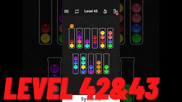 Ball Sort Color Water Puzzle - Level 42 & 43