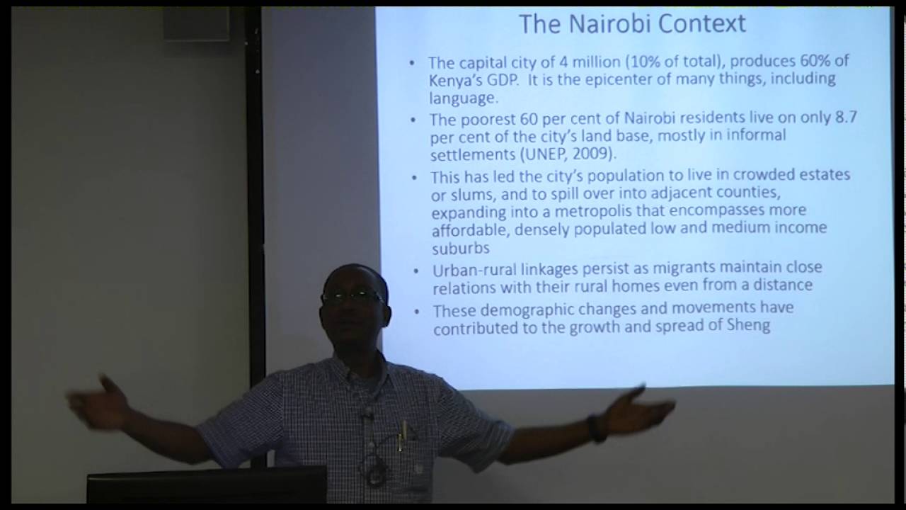Sheng: Kenya's Urban Vernacular | SOAS Linguistics Talk