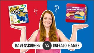 Puzzle Sorting Trays Review; Ravensburger Sort & Go; Buffalo Games Puzzle Sorting Trays