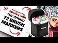 how SPOOKY can I make my art- using the Ohuhu 72 Brush Markers and Arteza Colored Pencils